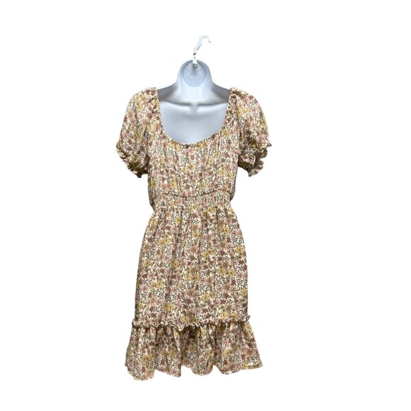 Liberty Love Fall Floral Peasant Bohemian Country Girl Dress Size M - Picture 3 of 5